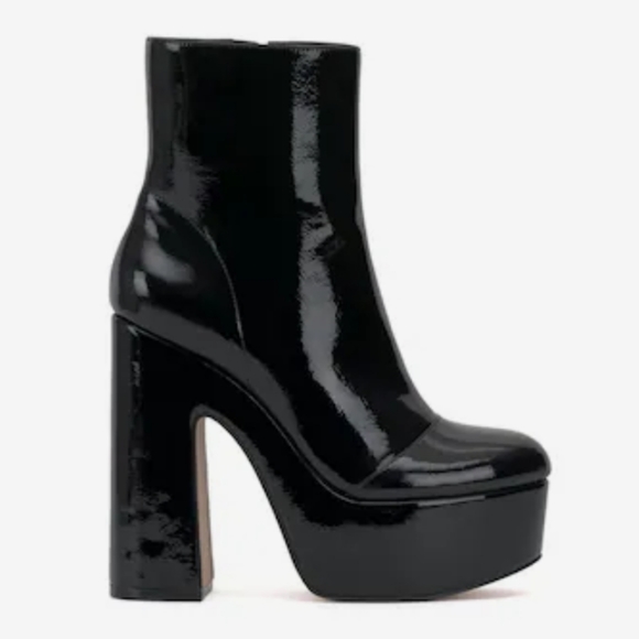 Jessica Simpson Madlaina Patent Platform Booties - Picture 2 of 9